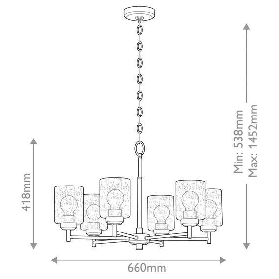 Zwis Elstead Lighting KL-WINSLOW6-NBR