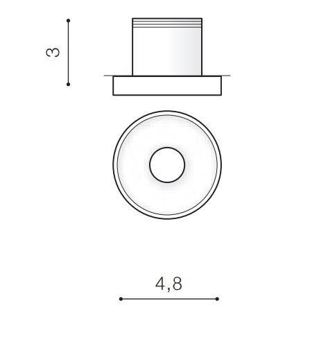 Oprawa do zabudowy Azzardo Oka AZ4171 4000K