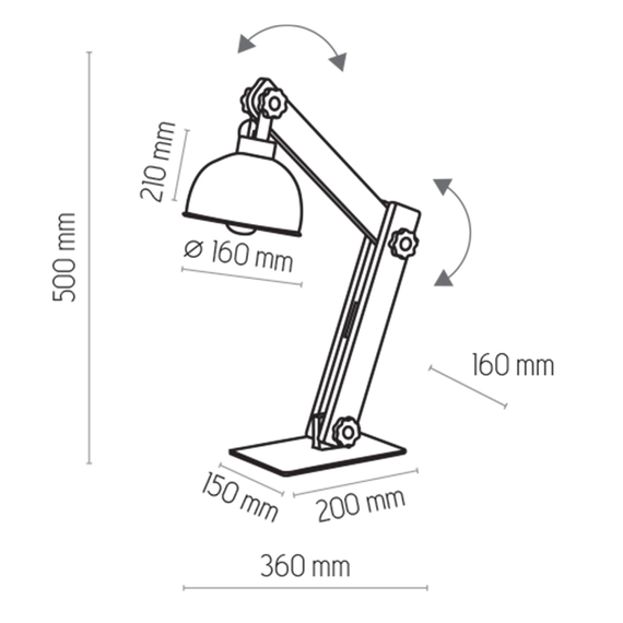 Lampa stołowa TK Lighting 5021  Oslo