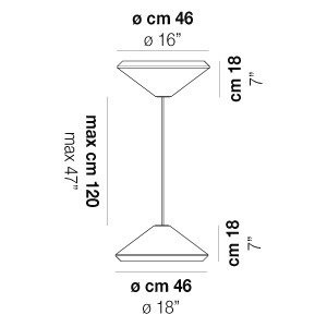 Lampa Wisząca VISTOSI WITHWHITE SP 46 X