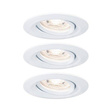 Paulmann PL94293 Oprawa wpuszczana Nova IP23 2700K 3x4W