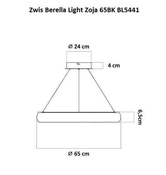 Zwis Berella Light Zoja 65BK BL5441