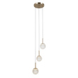 Lampa Wisząca Italux Padri Pnd-40827-3-Hbr-Cl