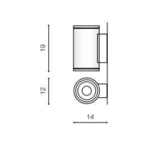 Joe Wall 2 AZ3320 Kinkiet Azzardo Czarny