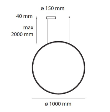 Nowoczesna lampa wisząca Artemide Discovery 1993010A