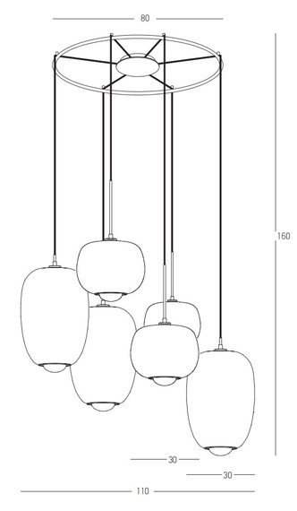 Lampa Wisząca Zambelis 22147