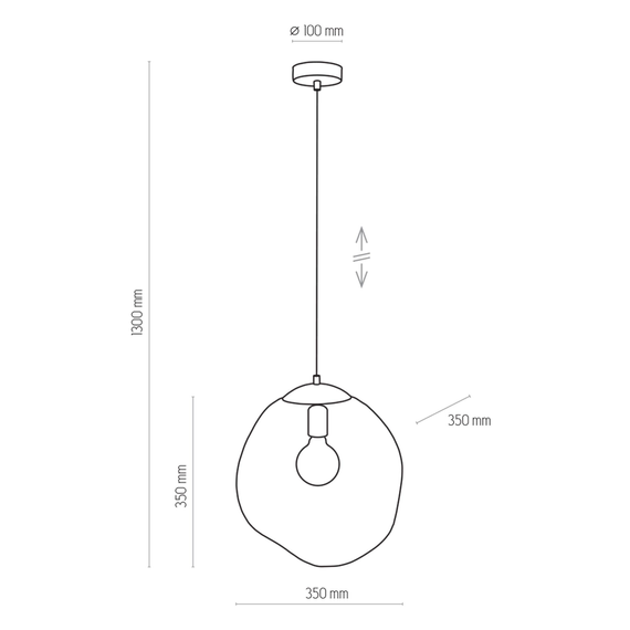 TK Lighting 4261 Lampa wisząca Sol