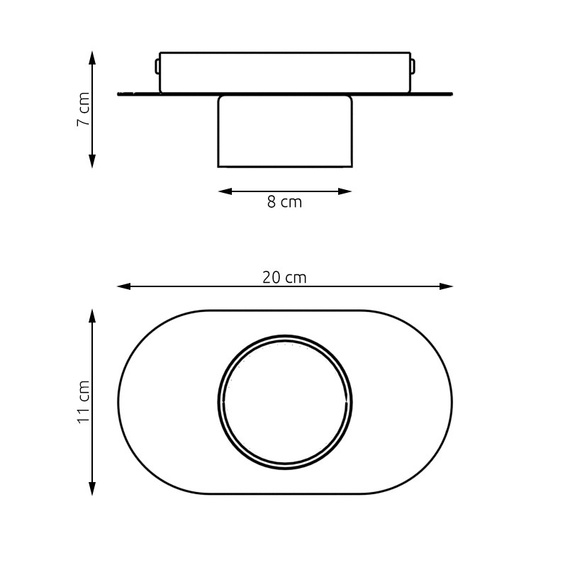 Żyrandol Emibig Stilo 1 Bl (1449/1)