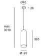 Lampa wisząca LEDS 00-8108-DN-14 Glam Grok