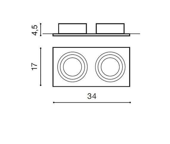 Oprawa do zabudowy w kolorze czarnym Siro 2 AZ2806 Azzardo