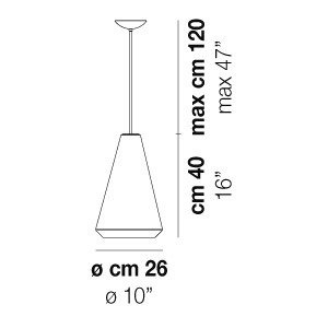 Lampa Wisząca VISTOSI WITHWHITE SP M