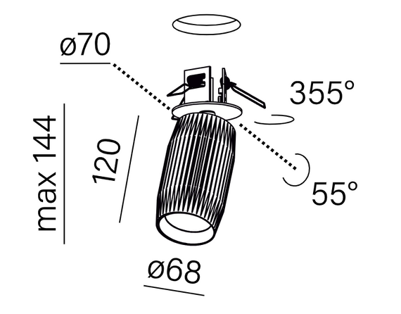AQform Triba 16478-M930-WW-00-13 Opawa do zabudowy