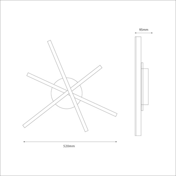 Lampa Sufitowa Milagro Sufitowe 26 ML1850