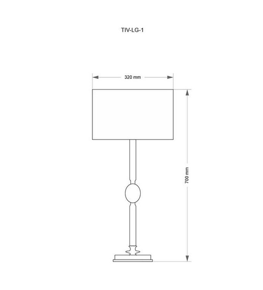 Kutek Mood Tivioli TIV-LG-1(P) Lampa Gabinetowa Patyna