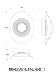Kinkiet Zuma Line Diop MB2293-1S-3BCT