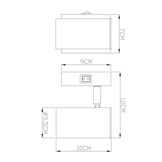 Lampa ścienna Globo Lighting Robby 57911-1GO