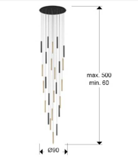 Lampa wisząca Schuller Varas 373968GD