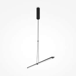 Zwis Supersymmetry czarny matowy (P096PL-L11BK) - Maytoni