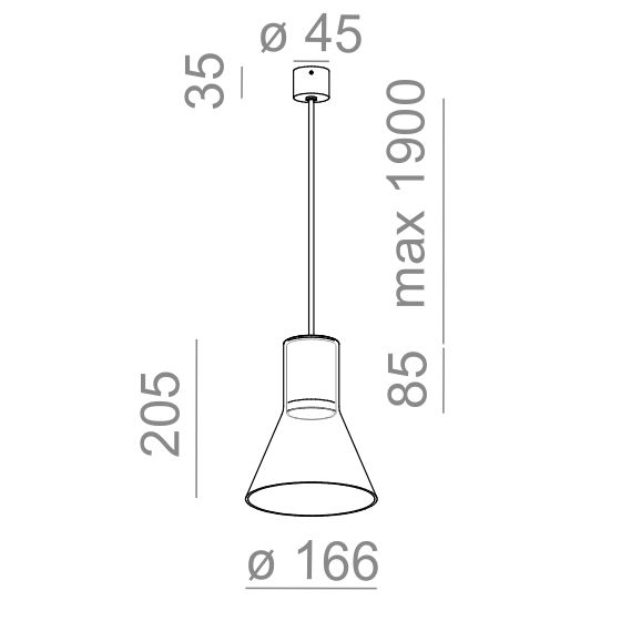 AQform Modern Glass 50530-0000-U8-PH-13 Lampa Wisząca