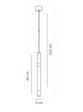 Lampa Wisząca Berella Light Luno 1 BL1393 Czarna