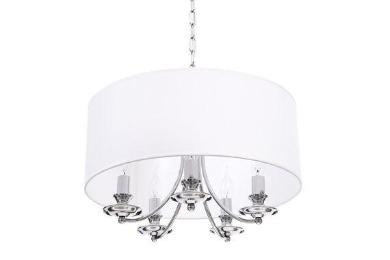 Zwis z białym abażurem Berella Light Adozo 5 BL0328