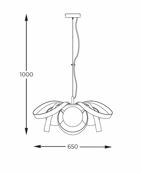 Oprawa wisząca 1139 Zuma Line Nela