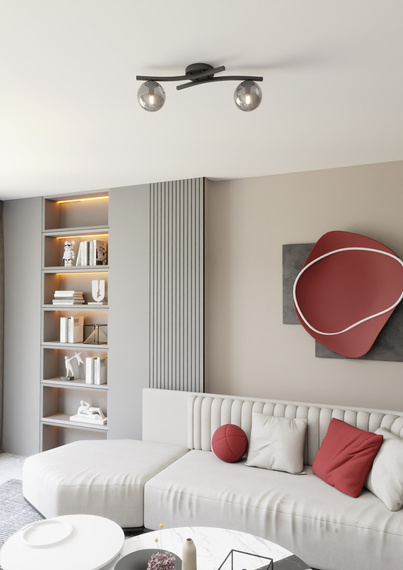 Lampa Sufitowa Emibig Opus 2 Bl Grafit (1391/2)