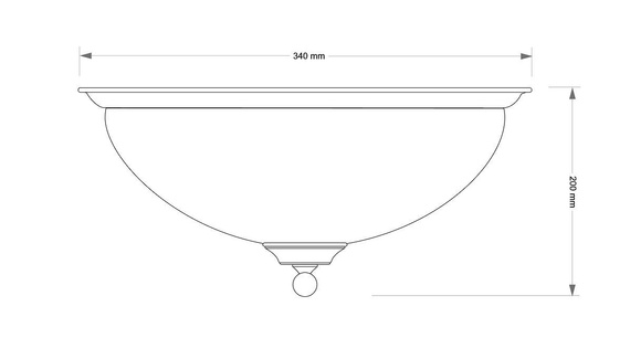 Plafon Kutek N-PL-2(P) Patyna