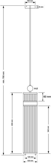 Żyrandol Kutek Loretto LOR-ZW-2(P)120/R