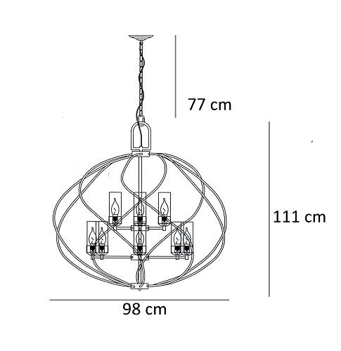 Lampa wisząca Berella Light Eurela 12