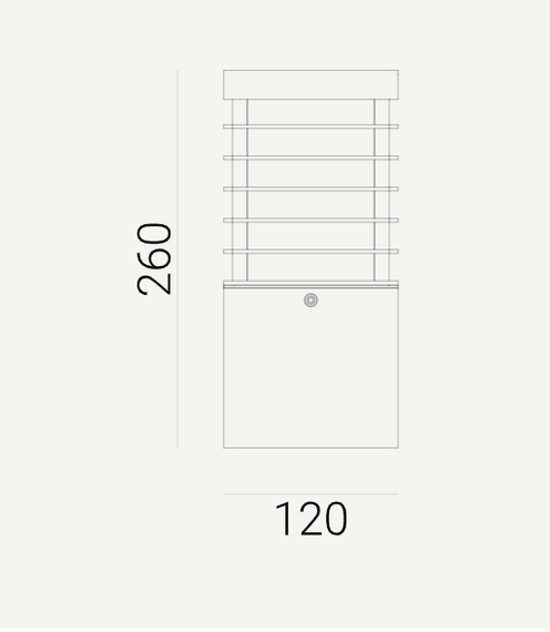 Słupek zewnętrzny Norlys Halmstad 210BL