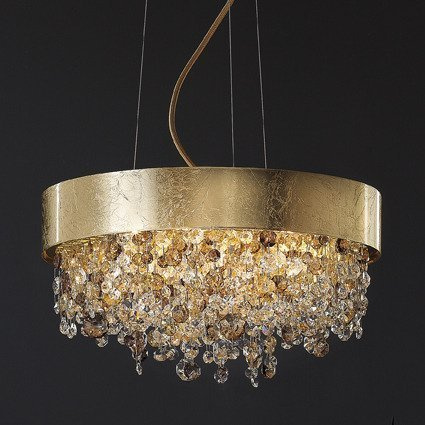 Lampa Wisząca Włoska MASIERO Ola S6 40 złota