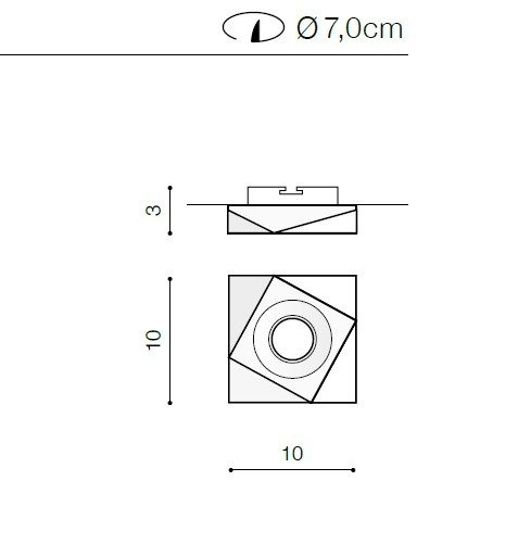 AZzardo Lorenzo AZ1496 oprawa wpuszczana biała