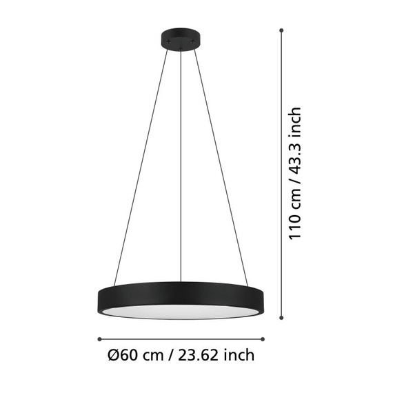 Lampa Wisząca Eglo MARGHERA-Z 900068 Czarna