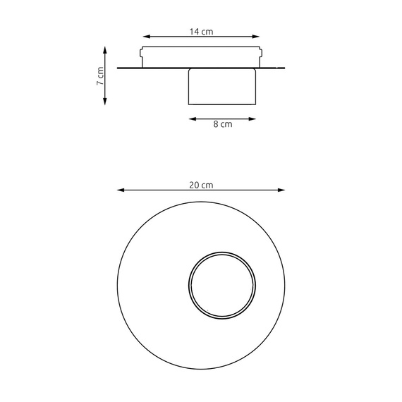 Żyrandol Emibig Bolx 1 Bl (1441/1)