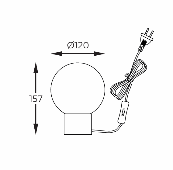 Zuma Line Lampka nocna Arcturus T0454-01A-P7FZ