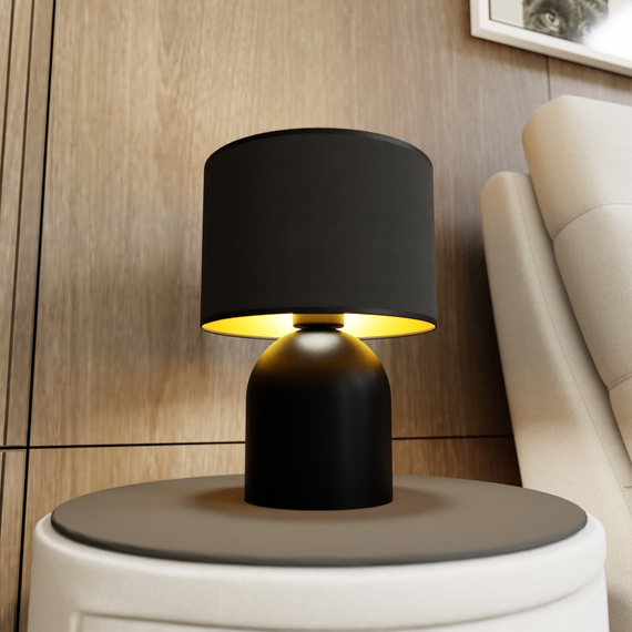 Emibig Aspen Ln1 Black/Gold (1323/LN1) Lampa Stołowa