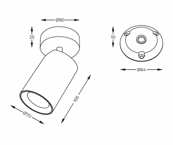 Tore Zuma Line Spot TLS006-BK
