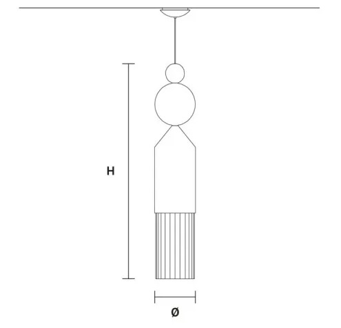 Lampa wisząca Masiero Nappe N4