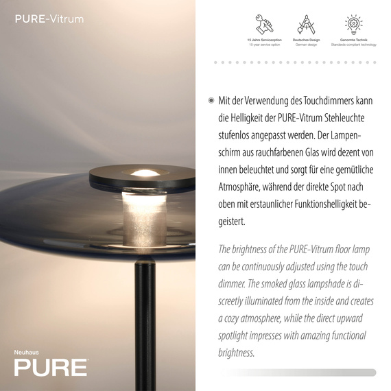 Lampa Podłogowa Zuma Line Pure Vitrum 003902-030802
