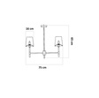 Żyrandol Berella Light Kampo 6 BL5423