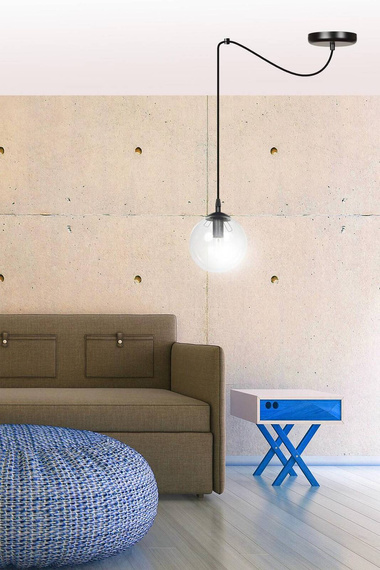 Zwis GIGI 1 BL TRANSPARENT czarny (936/1) - Emibig