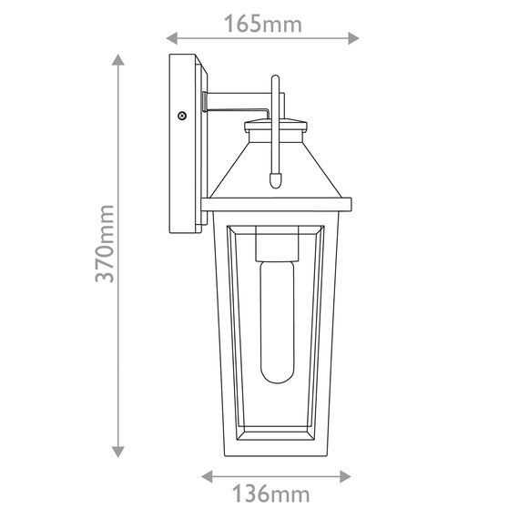 Lampa Ścienna Elstead Lighting QZ-BUCKLEY-S-MBK
