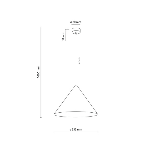 Lampa Wisząca TK Lighting Cono 11377