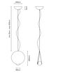 Włoska lampa wisząca Fabbian Akoya F61 A31 01