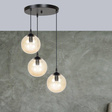 Wisząca lampa COSMO 3 BL PREMIUM MIODOWY czarny (713/3PREM) - Emibig