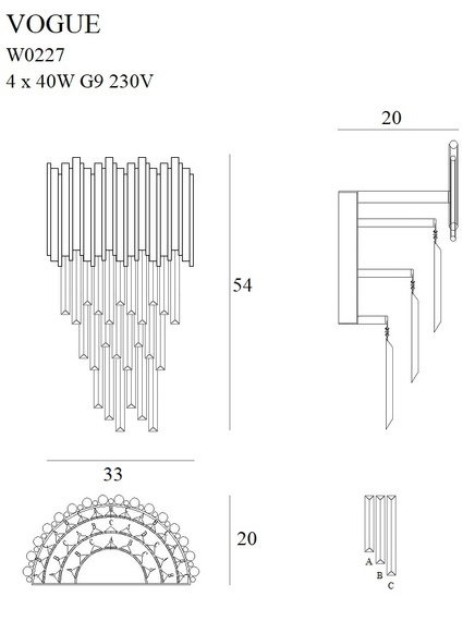 Oprawa Ścienna Maxlight Vogue W0227