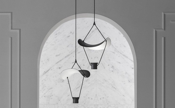 Lampa wisząca Masiero Vollee S1P up czarna