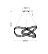 Lampa Wisząca Berella Light Rollo 4 GD BL5616 80 cm