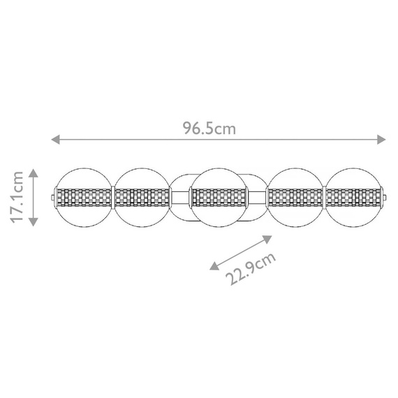 Lampa ścienna QN-ATOMO-5W-BG Eurofase Atomo 